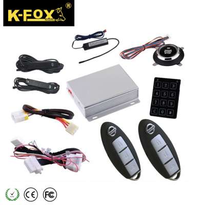 Smart key push button start stop with remote & PKE passsive keyless entry for universal car KD3200S